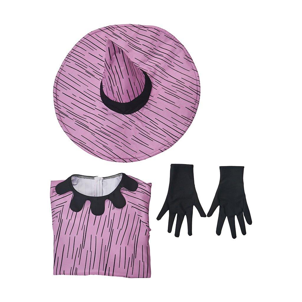 Traje de Shock de Disney's Pesadilla Antes de Navidad | Outfit de Cosplay para Halloween - Fantasia Cosera