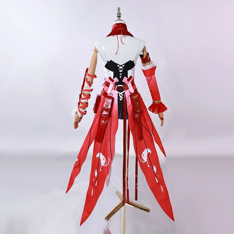 Traje de Cosplay Phrolova de Juego Wuthering Waves - Vestido Rojo de Mujer Misteriosa para Fiestas de Halloween - Fantasia Cosera