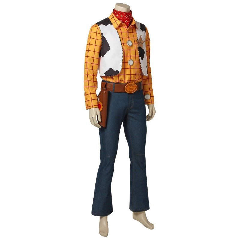 Disfraz de Vaquero Sheriff Woody para Adultos - Traje de Cosplay y Halloween - Fantasia Cosera