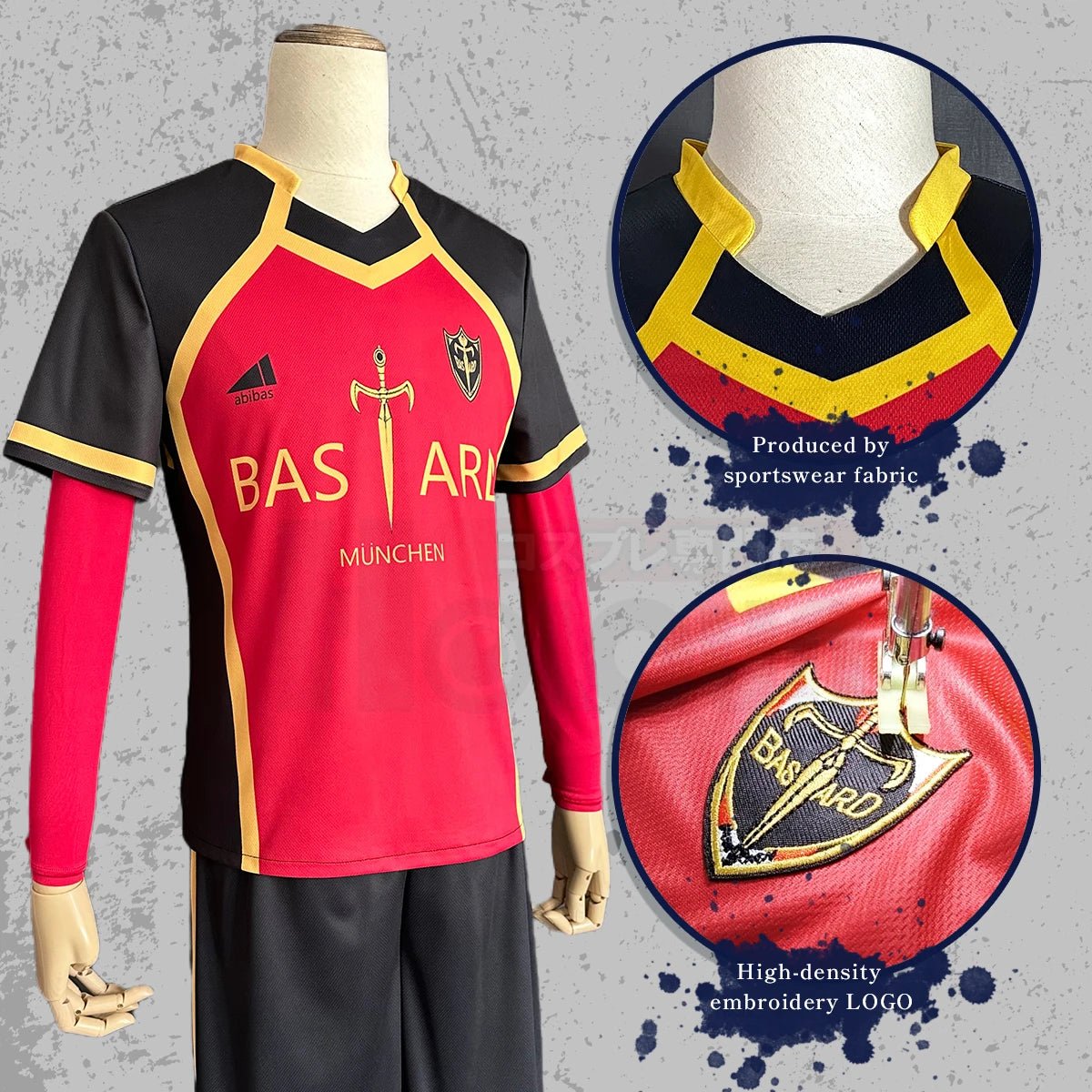 Disfraz Cosplay Blue Lock Anime Kaiser Ness Isagi Kurona Hiori Peluca Jersey Bastard Munchen Bordado Uniforme Fútbol - Fantasia Cosera
