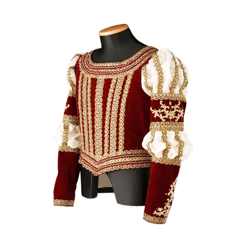 Traje de Cosplay de Príncipe Tudor Elisabetano - Uniforme Renacentista para Ballet y Teatro | Serie Medieval Fantasía Cosera - Fantasia Cosera