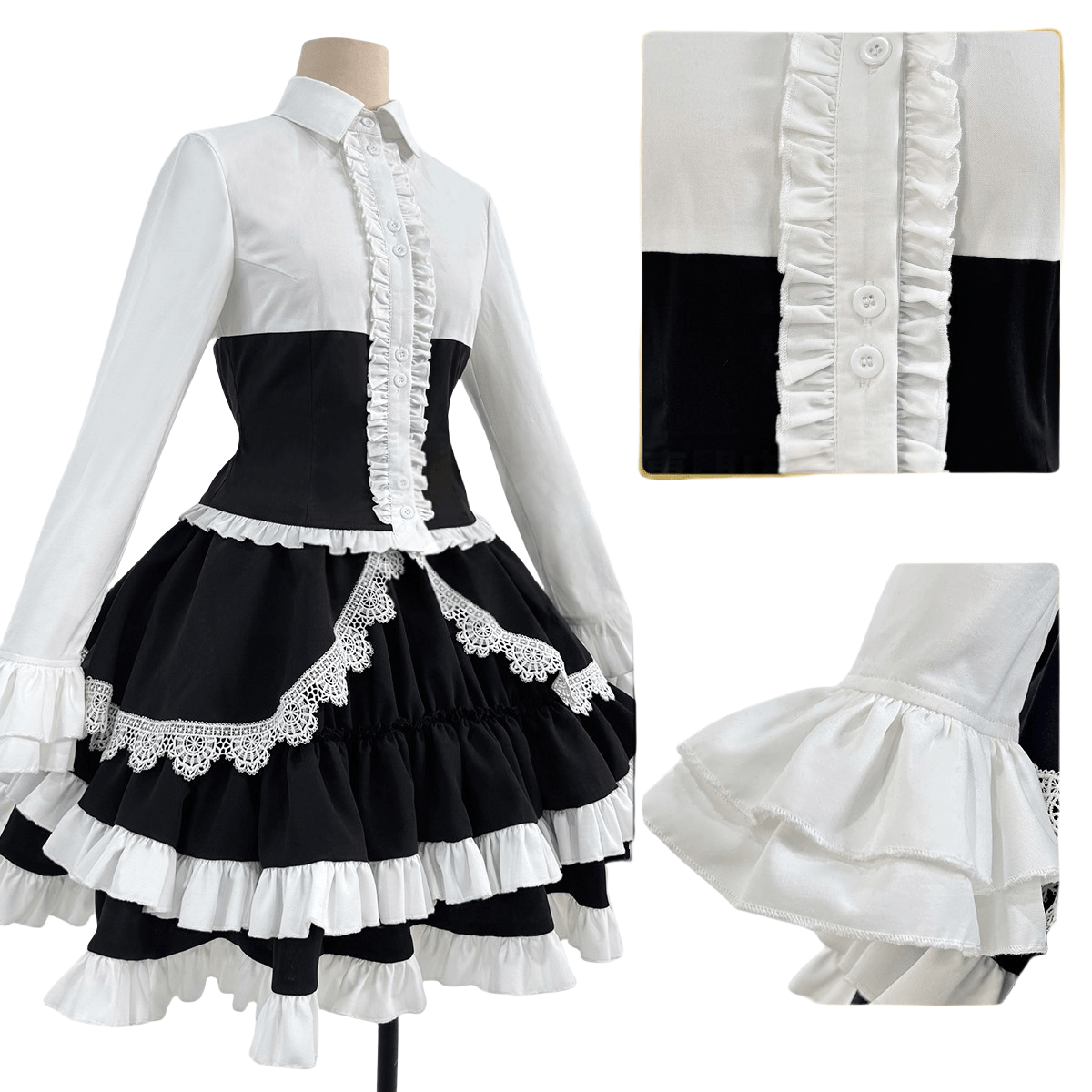 Traje de Cosplay de Celestia Ludenberg - Danganronpa: Trigger Happy Havoc - Fantasia Cosera
