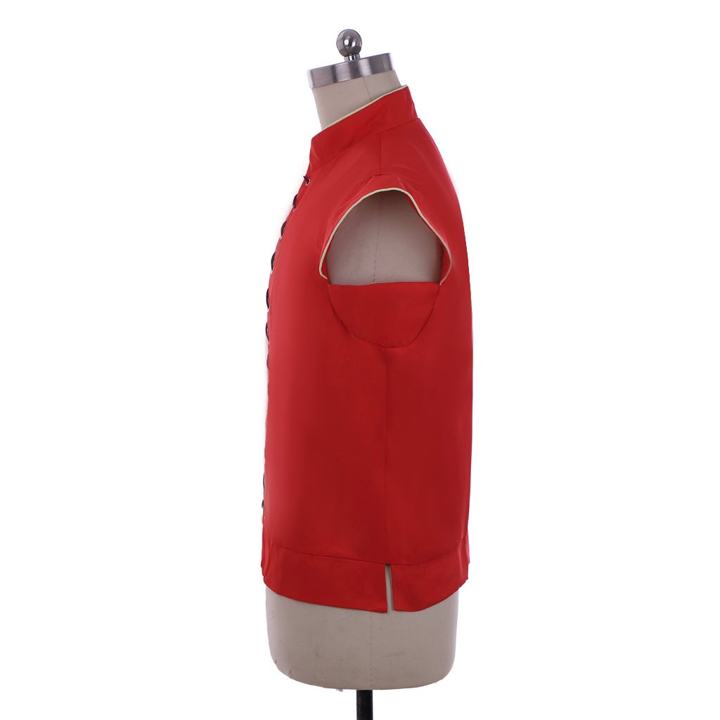 Chaleco Doble Medieval Renacentista Gótico para Hombres - Rojo Retro Disfraz de Cosplay | Fantasía Cosera - Fantasia Cosera