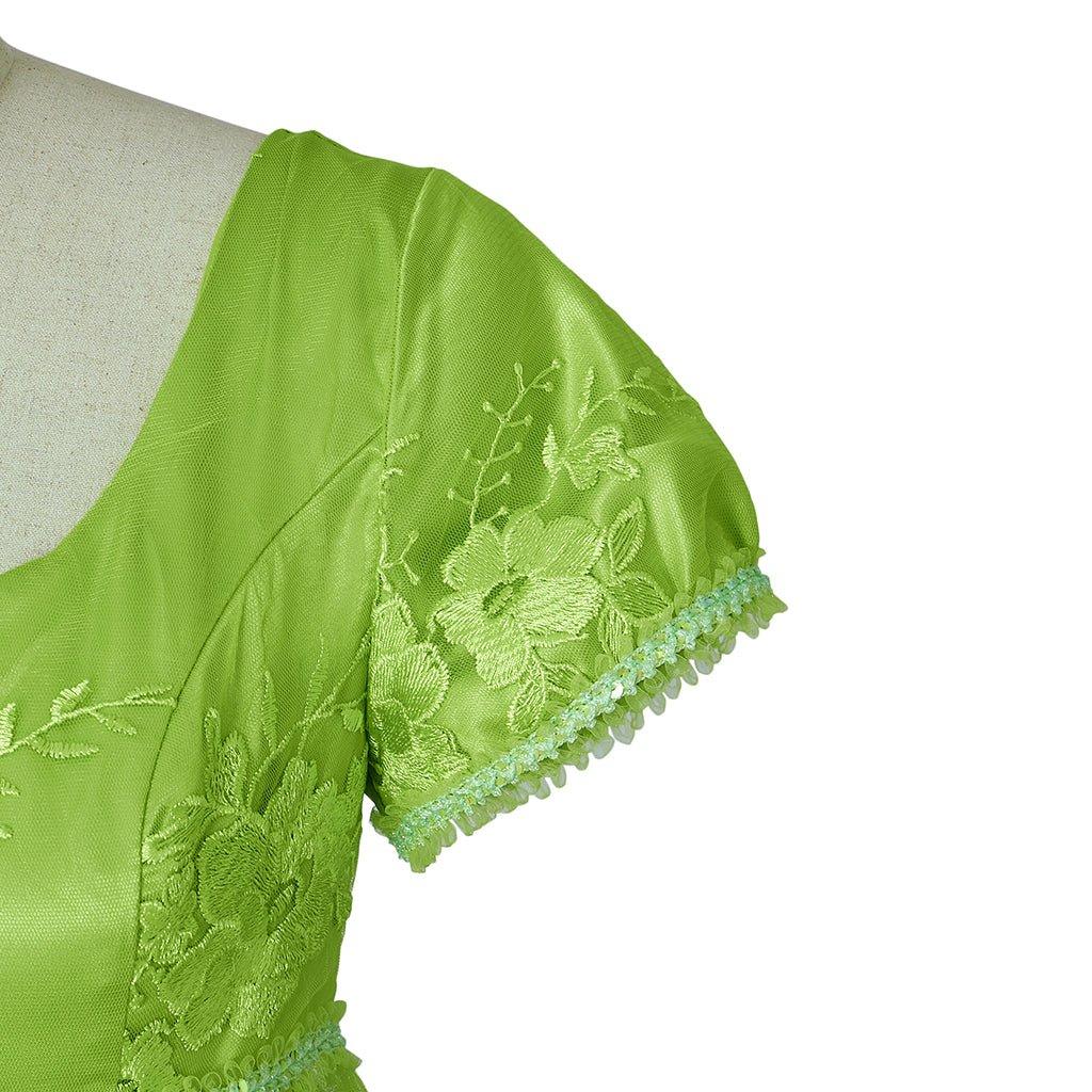 Vestido de Cosplay Bridgerton Verde - Elegancia de la Regencia - Fantasia Cosera