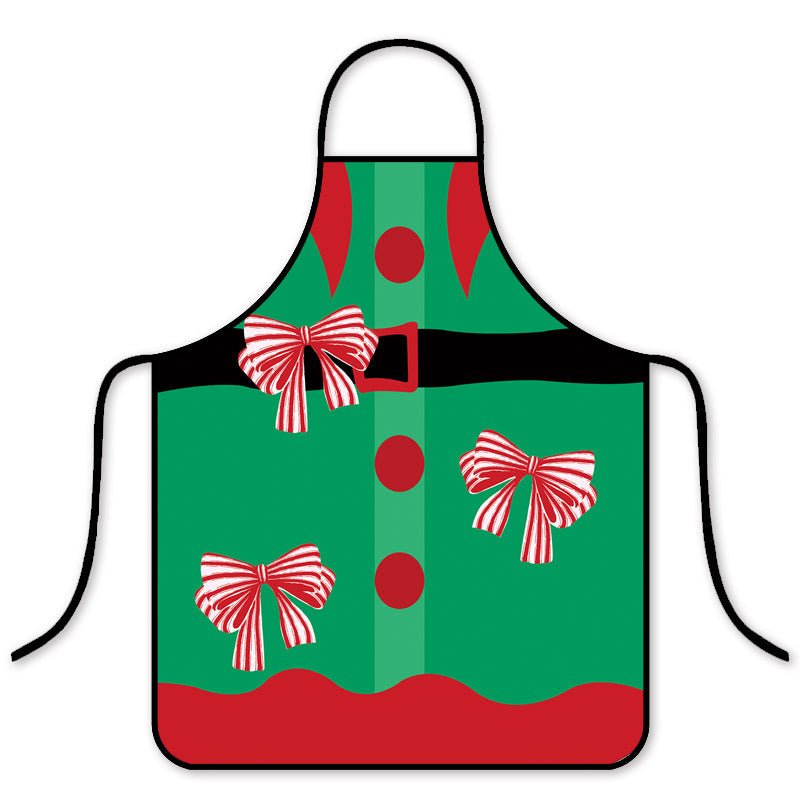 Delantal navideño impermeable, versión coreana de moda para cocina, hogar y restaurantes de hot pot - Fantasia Cosera