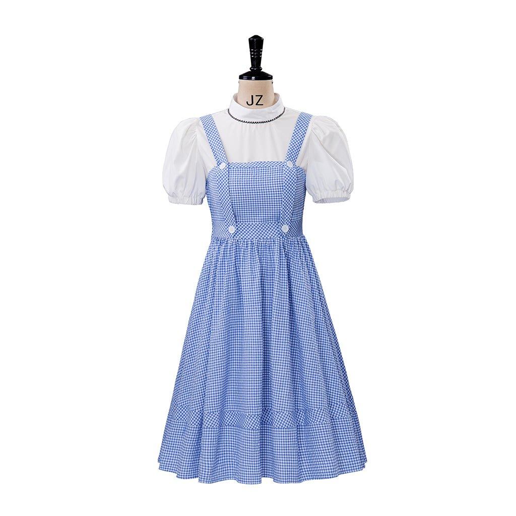 Traje de Cosplay de Dorothy | Vestido Azul de Cuadros para Mujer | Disfraz de Halloween de Cuento de Hadas para Adultos - Fantasia Cosera