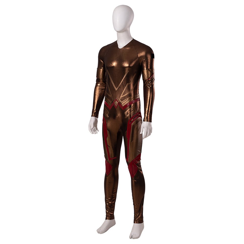 Traje de Adam Warlock de Guardianes de la Galaxia Vol. 3 - Jumpsuit Impreso con Armadura Roja para Hombre - Fantasia Cosera