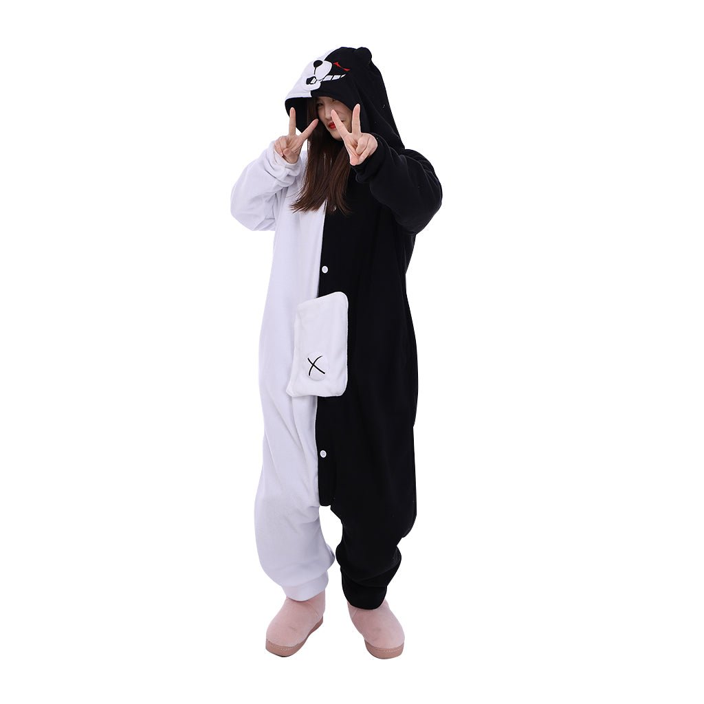 Danganronpa Monokuma Kigurumi Onesie – Máxima Comodidad y Estilo Anime - Fantasia Cosera