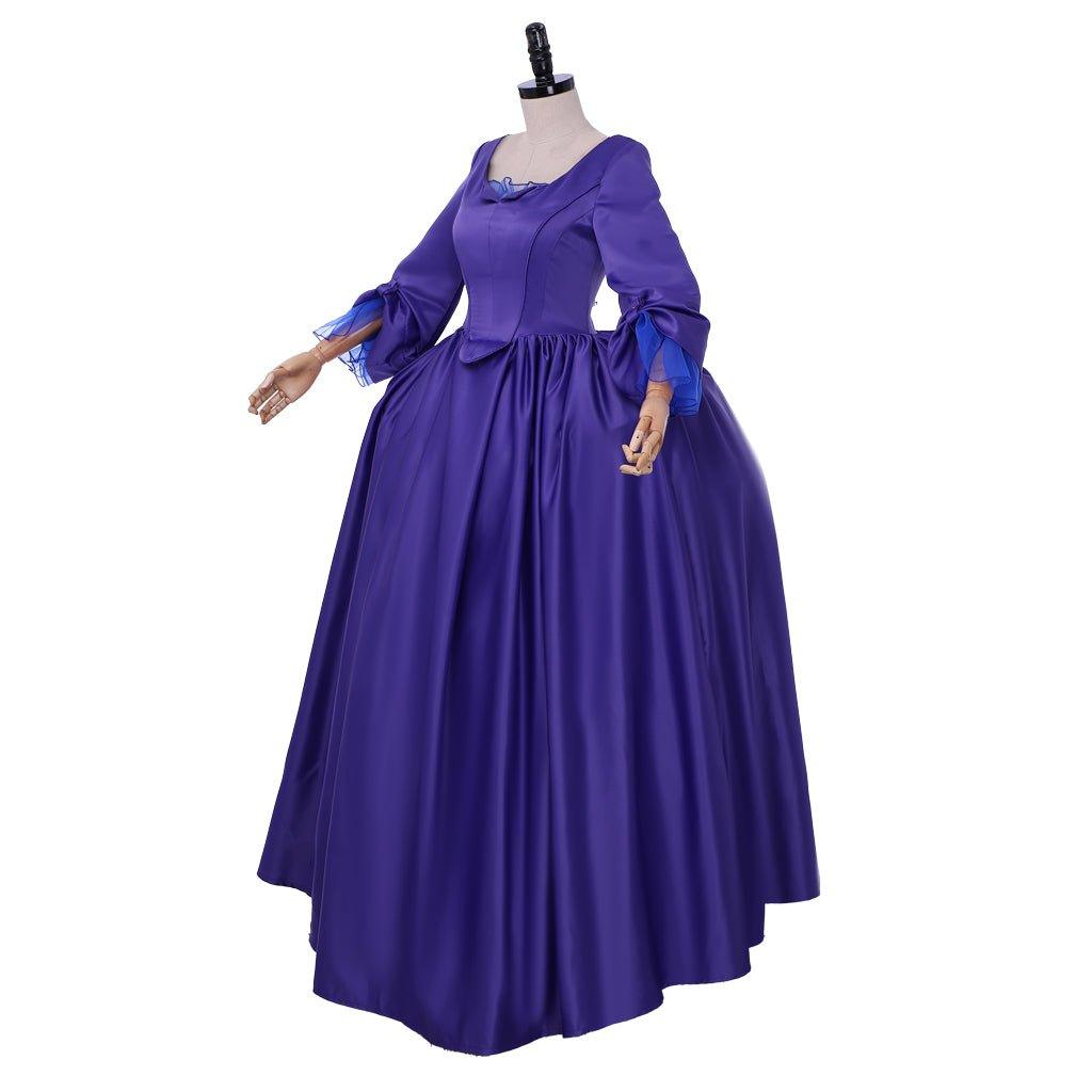 Vestido de Baile Medieval Outlander Claire Azul-Violeta | Disfraz Cosplay para Halloween - Fantasia Cosera