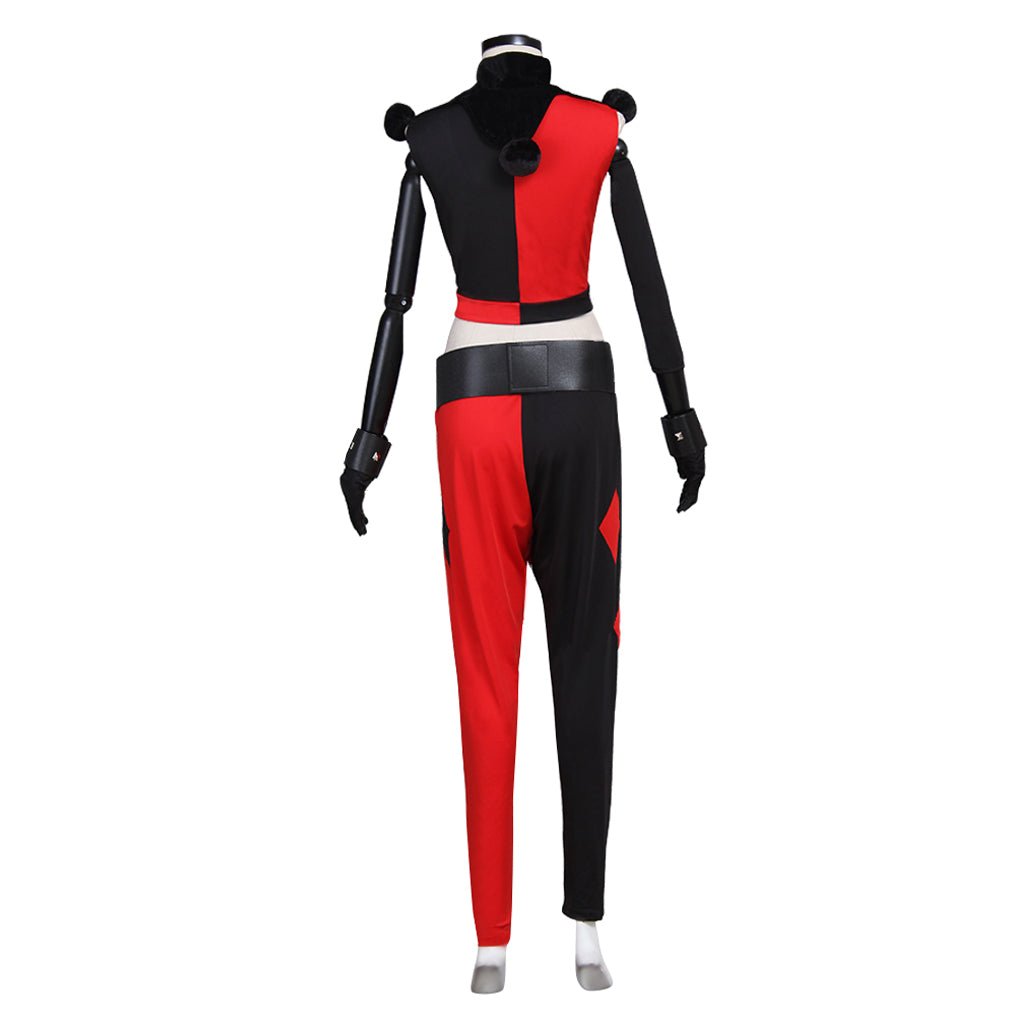 Disfraz de Payasa Quinzel para Cosplay – Divertido Atuendo para Halloween y Carnaval - Fantasia Cosera