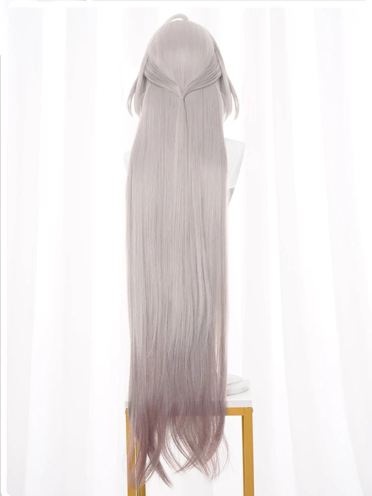 Peluca Cosplay Honkai Star Rail Acheron Roja Mezclada Resistente al Calor - Fantasia Cosera