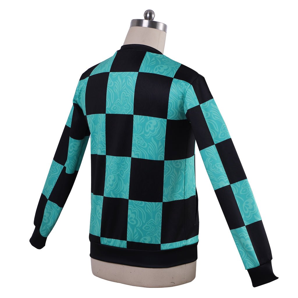 Chaqueta con Cremallera de Kamado Tanjirou de Demon Slayer – Traje de Cosplay de Anime - Fantasia Cosera