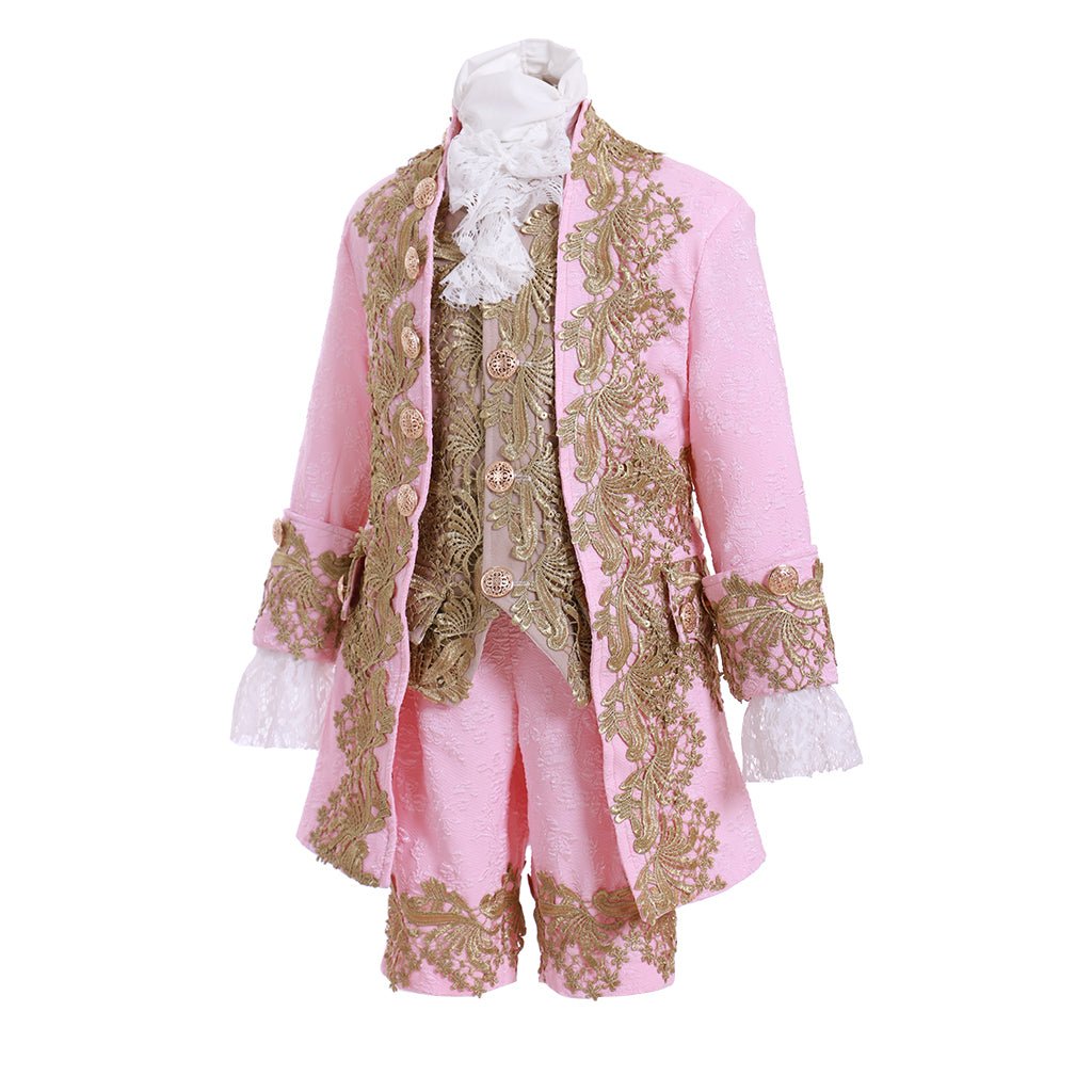 Traje Victoriano Rococo para Niños - Rosa Vestido Medieval | Fantasía Cosera Ajuste Personalizado - Fantasia Cosera