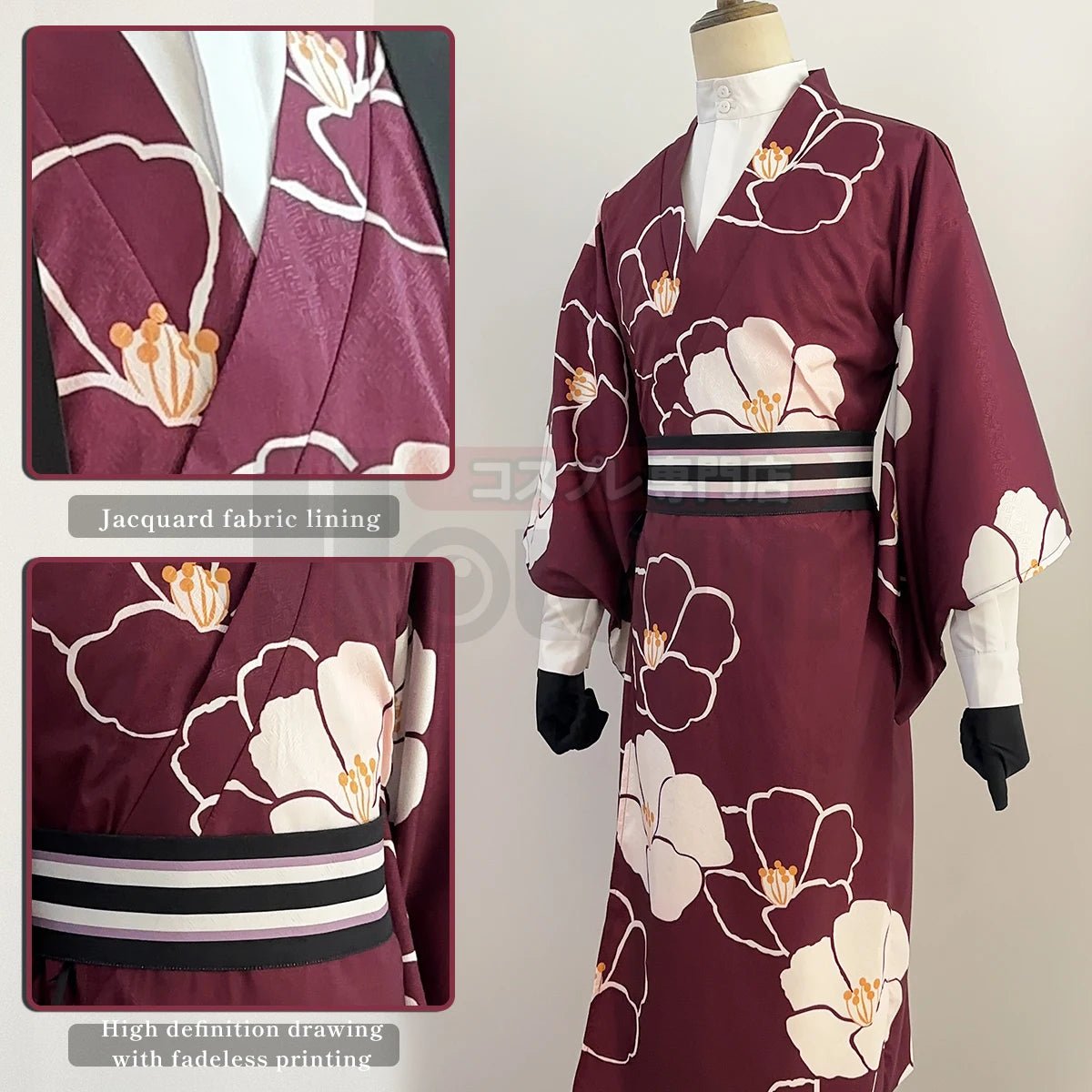 Peluca Chigiri Blue Lock Cosplay Kimono Serie Romántica Rosa Fibra Sintética Talla Ajustable Halloween Navidad - Fantasia Cosera