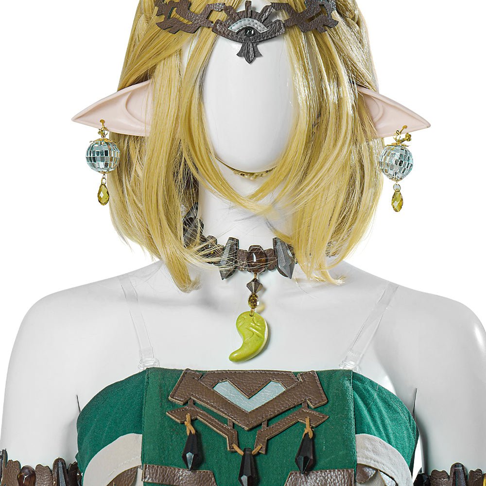 La Leyenda de Zelda: Lágrimas del Reino - Princesa Zelda Vestido Blanco Traje Cosplay - Fantasia Cosera