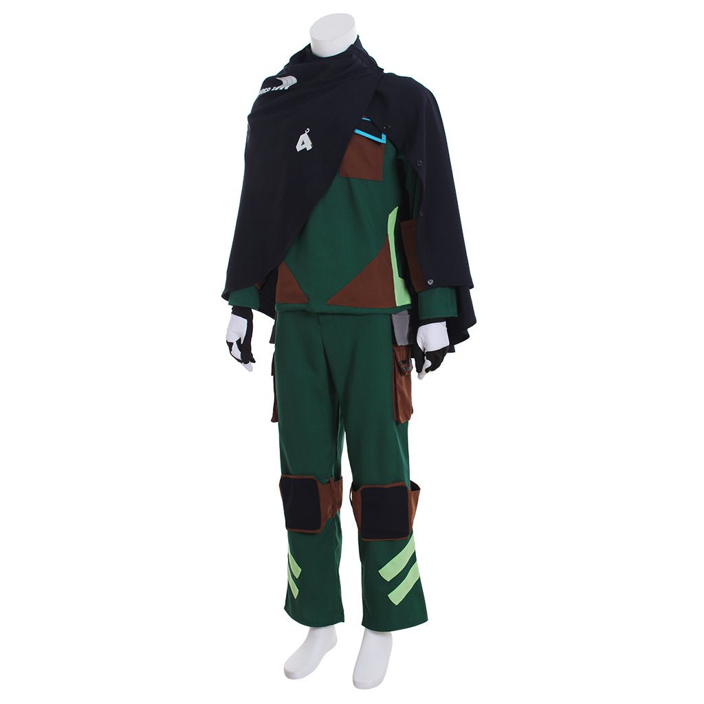 Detroit: Become Human Ralph Traje Cosplay Uniforme Verde para Hombres Adultos | Conjunto Completo - Fantasia Cosera