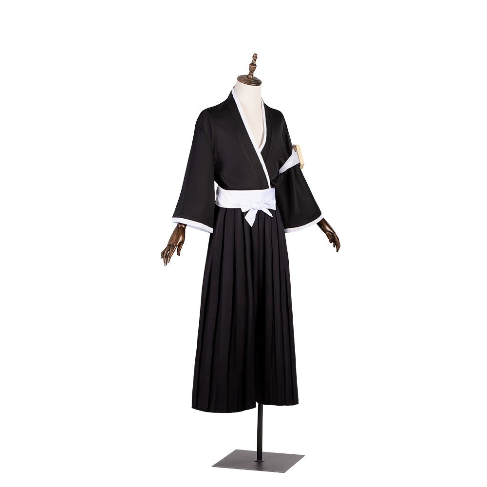 Traje de Cosplay de Ichigo Kurosaki de Bleach con Peluca, Camiseta Negra, Pantalones y Outfit para Halloween - Fantasia Cosera
