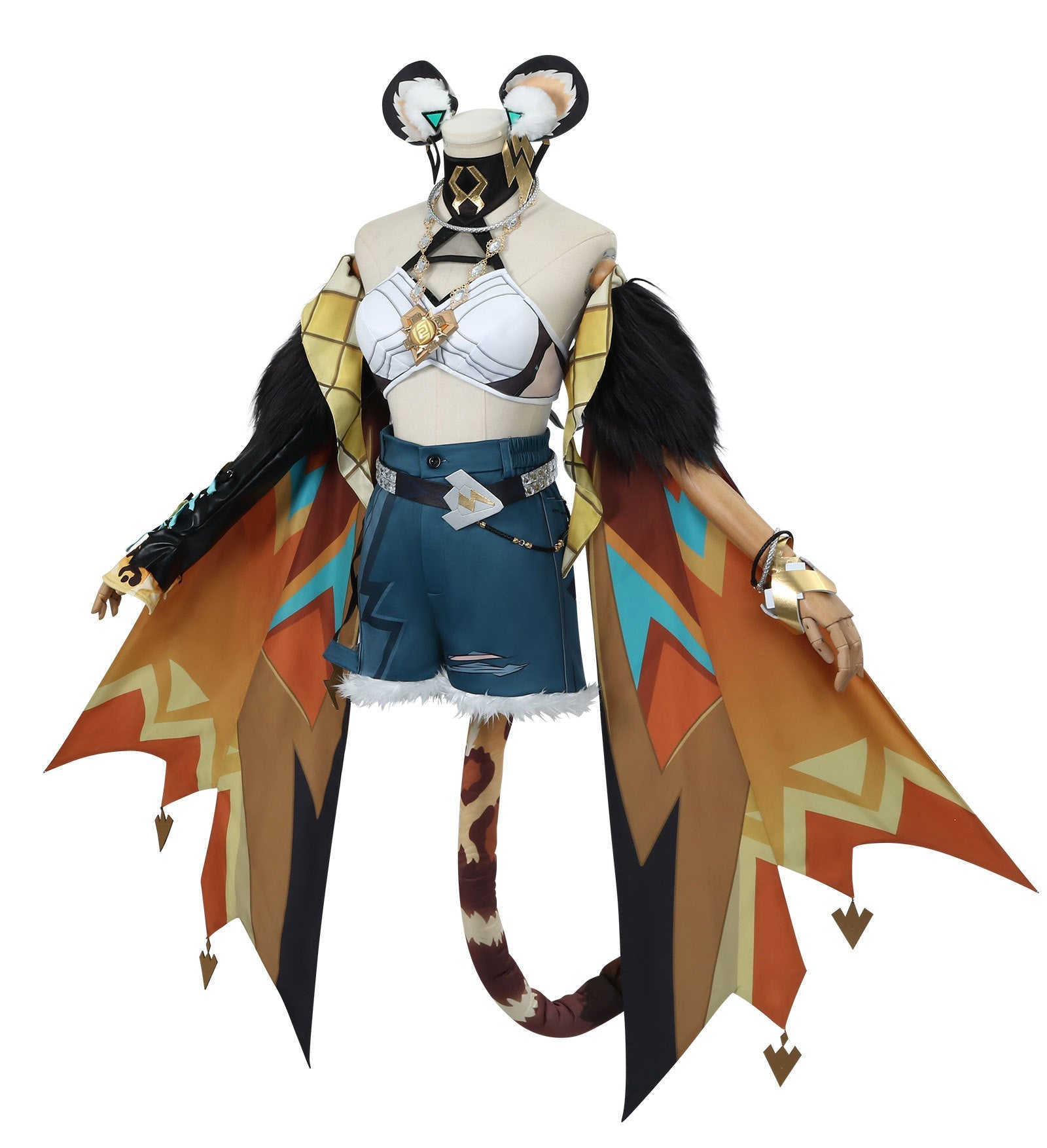 Traje de Cosplay Genshin Impact Natlan - Xilonen Patines Chica Pantera - Fantasia Cosera