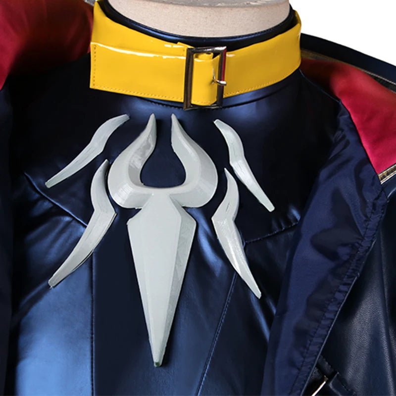 Traje de Cosplay Kayn Heartsteel LOL para Hombre Adulto - Disfraz de Rol Completo con Máscara para Ojos - Fantasia Cosera