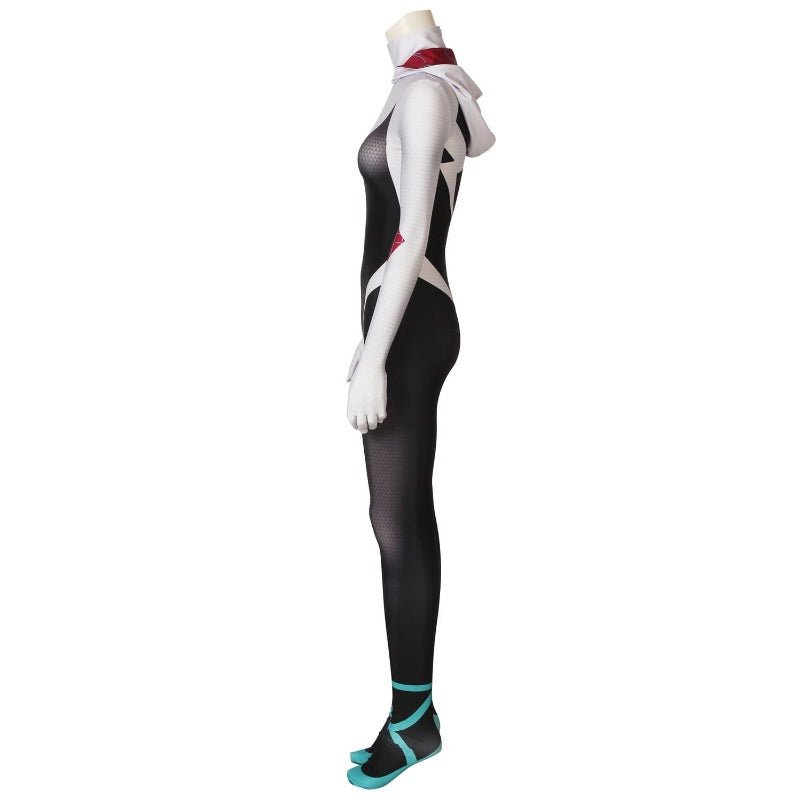 Traje de Spider-Gwen A Través del Spider-Verso Cosplay Mono Gwen Stacy Ver2 - Fantasia Cosera
