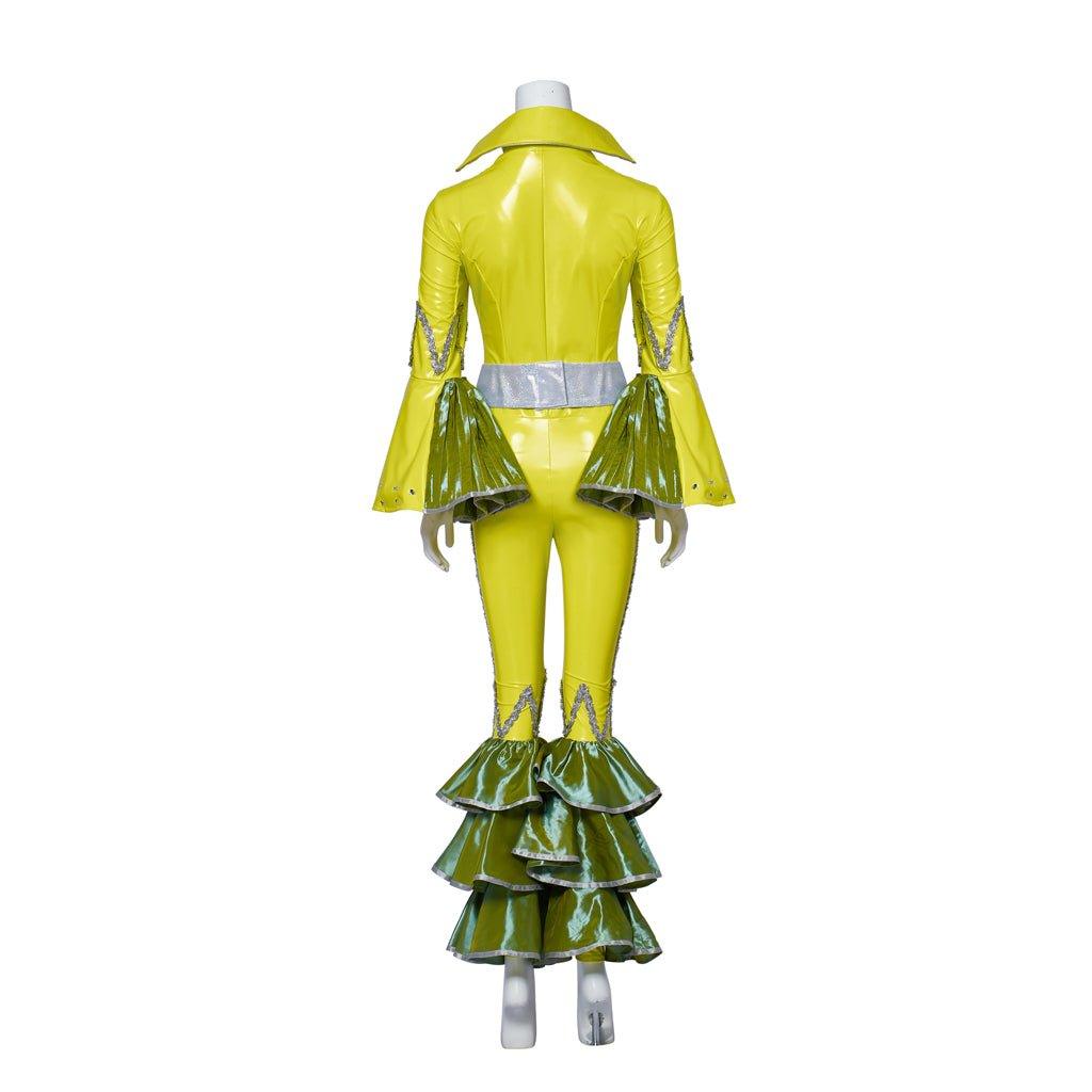 Traje de Cosplay para Mujer Mamma Mia | Traje de Disco Ajustado Brillante | Conjunto Completo para Fiestas y Escenarios - Fantasia Cosera