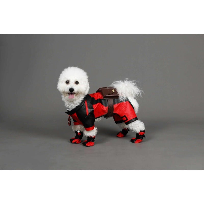 Disfraz de Deadpool para Perros - Traje de Superhéroe para Mascotas en Halloween y Fiestas - Fantasia Cosera