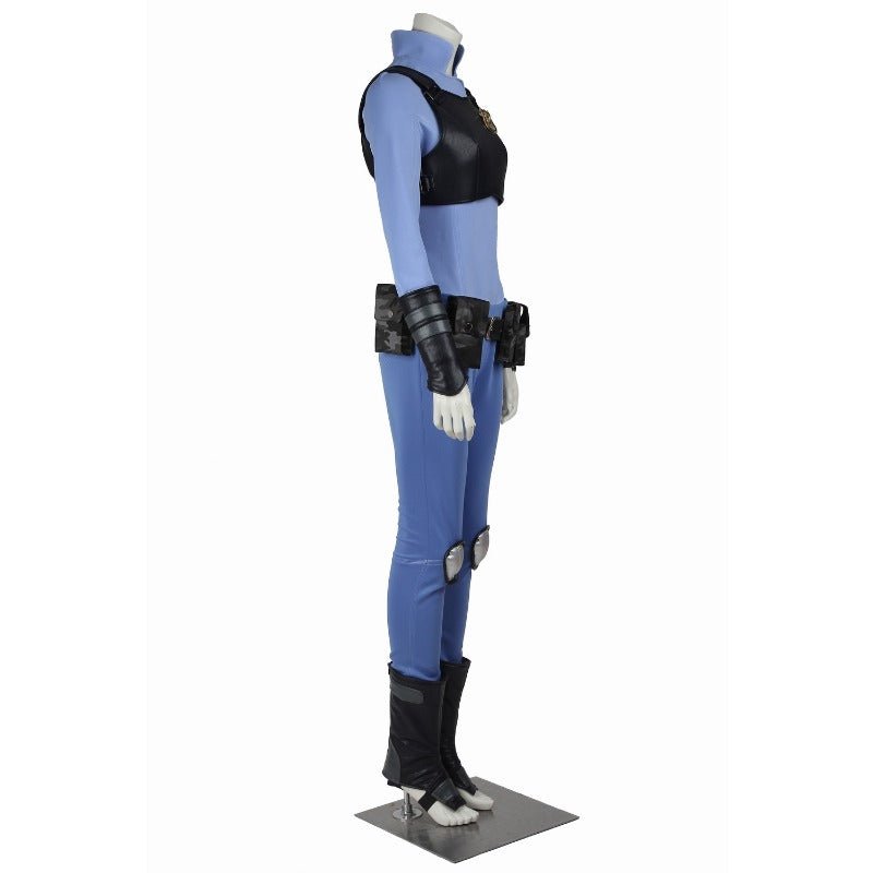 Traje de Cosplay de Judy Hopps - Vestido Negro para Halloween y Carnaval - Fantasia Cosera