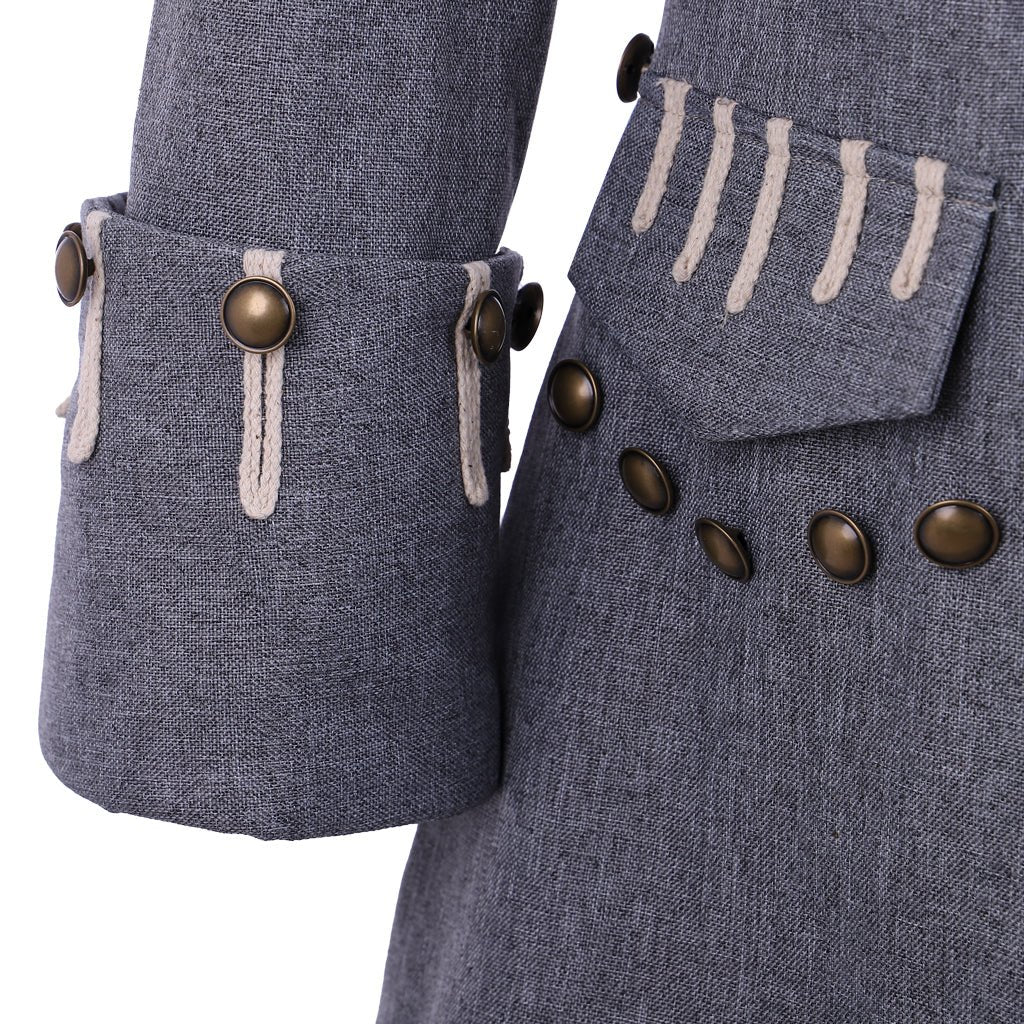 Chaqueta de Pirata para Hombre - Disfraz de Capitán Medieval Inspirado en Sparrow para Halloween - Fantasia Cosera