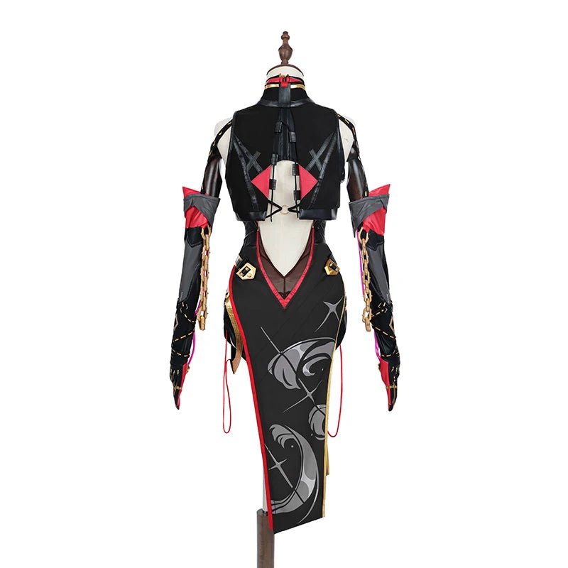 Traje de Cosplay Yinlin de Juego Wuthering Waves - Uniforme Cheongsam Patrullera Jinzhou para Mujer, Outfit para Fiestas de Halloween - Fantasia Cosera