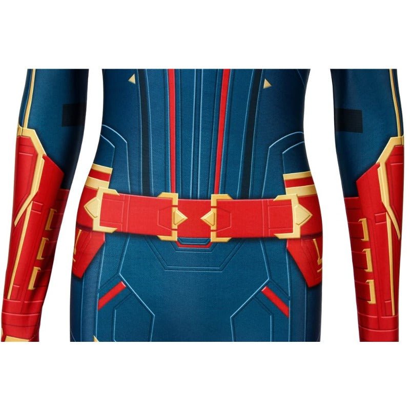 Traje de Cosplay de Captain Marvel Impresión Digital para Fans - Fantasia Cosera