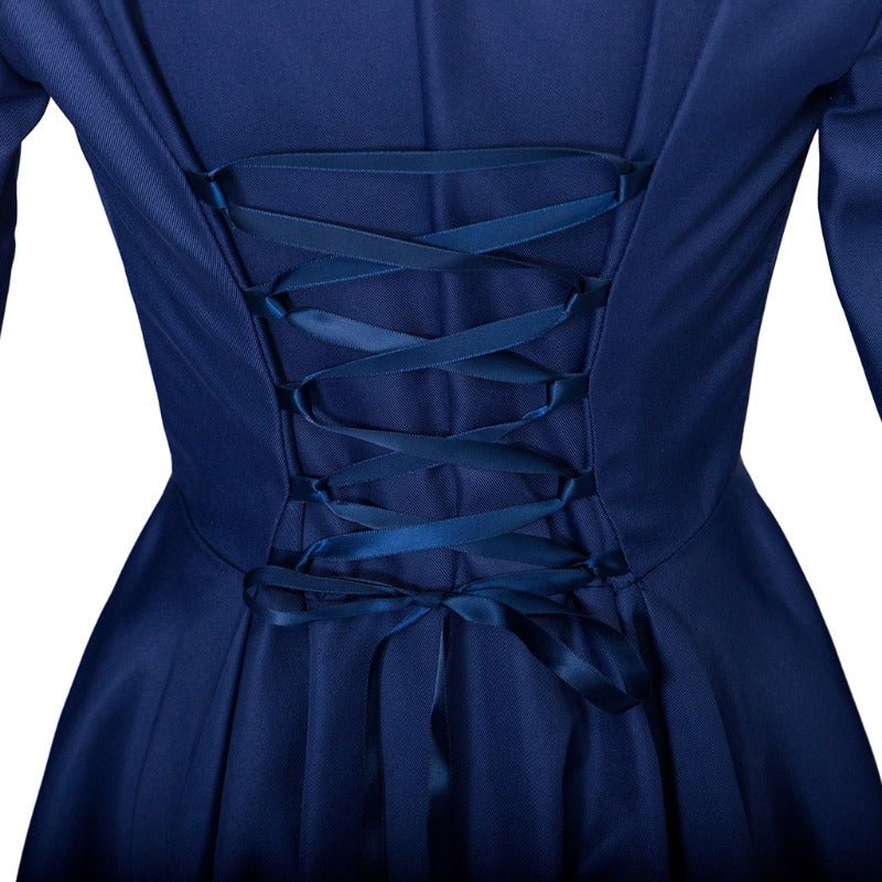 Vestido Gótico Medieval de Cocktail Alto-Bajo – Traje de Cosplay de Manga Larga para Mujer - Fantasia Cosera