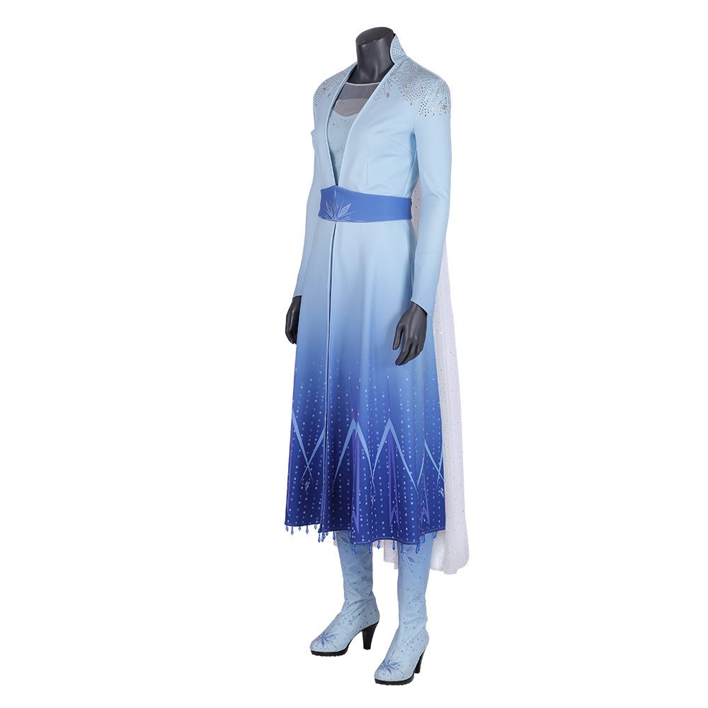 Traje de Cosplay de Elsa de Frozen 2 - Réplica Premium de la Película - Fantasia Cosera
