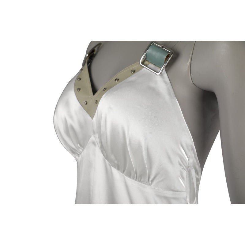 Traje de Cosplay de Tifa Lockhart - Hermoso Vestido FF7 Rebirth para Halloween y Escenario - Fantasia Cosera