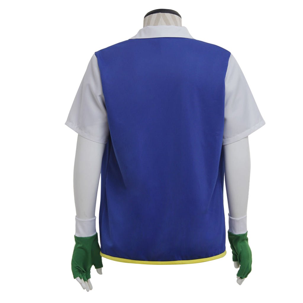 Chaqueta Azul y Blanca de Ash Ketchum Pokémon - Traje de Cosplay de Anime Icónico - Fantasia Cosera