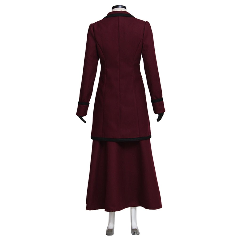 Traje de Cosplay de Missy Mistress de Doctor Who - Conjunto de Chaqueta, Falda y Camisa - Fantasia Cosera
