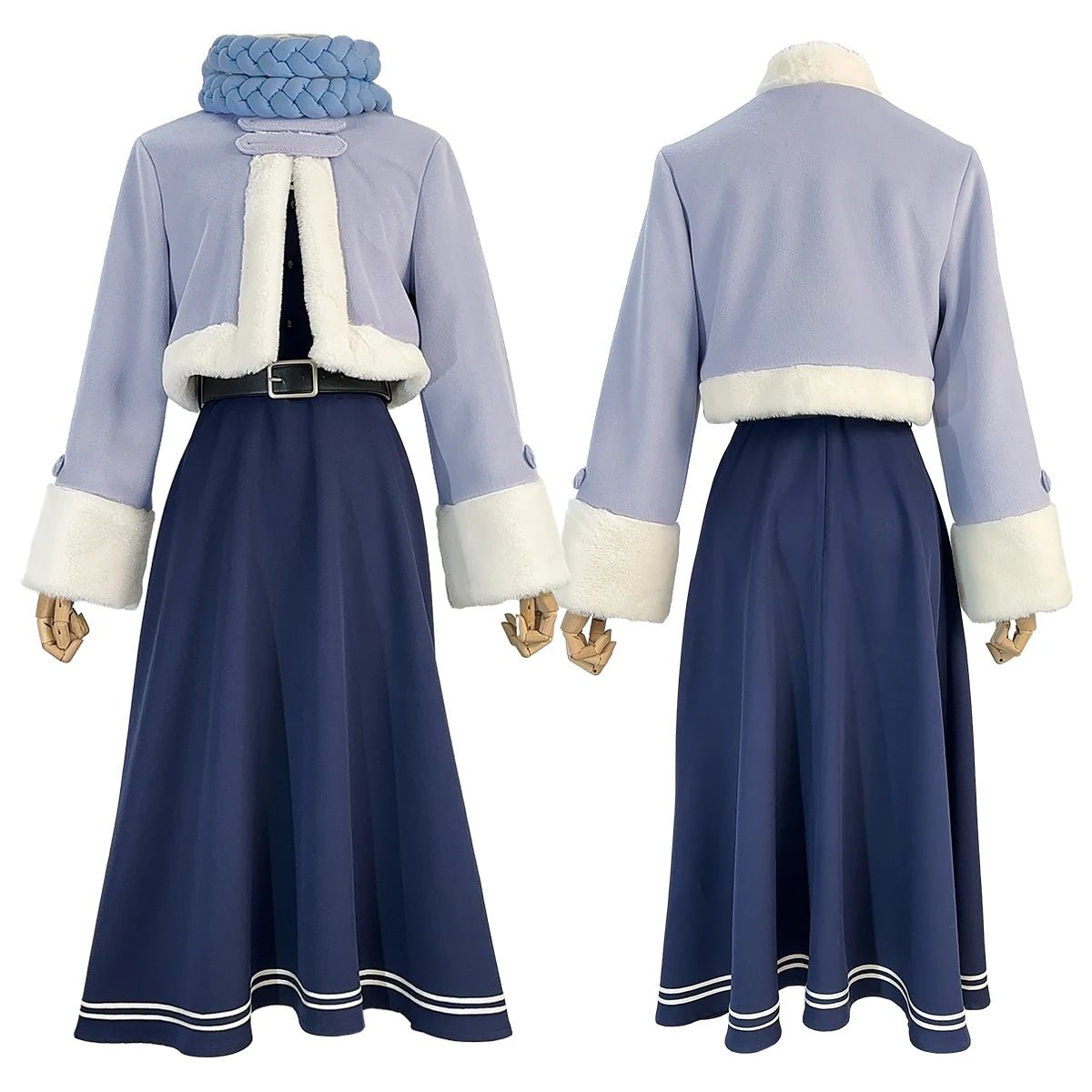 Frieren Más Allá del Final del Viaje Anime Fern Traje de Cosplay Peluca Chaqueta de Invierno Vestido Casual Regalo de Año Nuevo - Fantasia Cosera