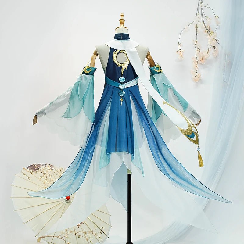 Traje de Cosplay Madame Ping de Genshin Impact para Mujer - Uniforme Pinger para Halloween y Role Play - Fantasia Cosera