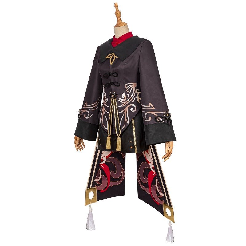 Traje de Cosplay de Hutao de Genshin Impact para Halloween con Sombrero - Fantasia Cosera