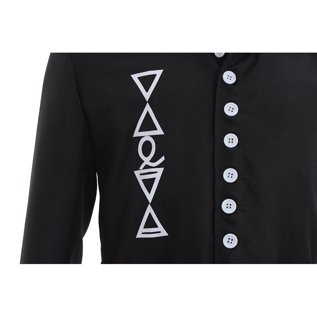 Traje de Cosplay de Ghoul Sin Nombre de Ghost B.C. – Abrigo Largo Negro Unisex Inspirado en la Banda Sueca Ghost - Fantasia Cosera