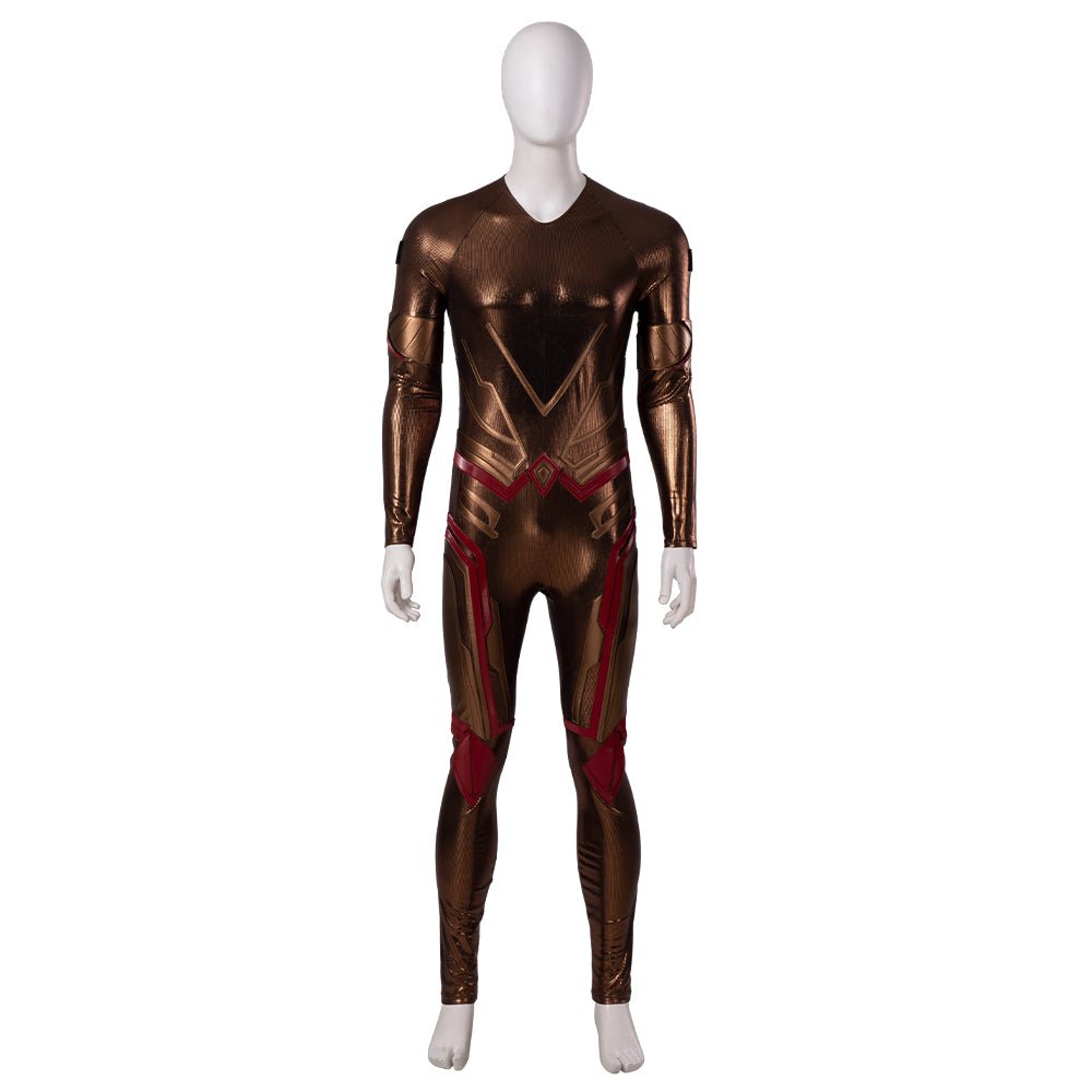 Traje de Adam Warlock de Guardianes de la Galaxia Vol. 3 - Jumpsuit Impreso con Armadura Roja para Hombre - Fantasia Cosera