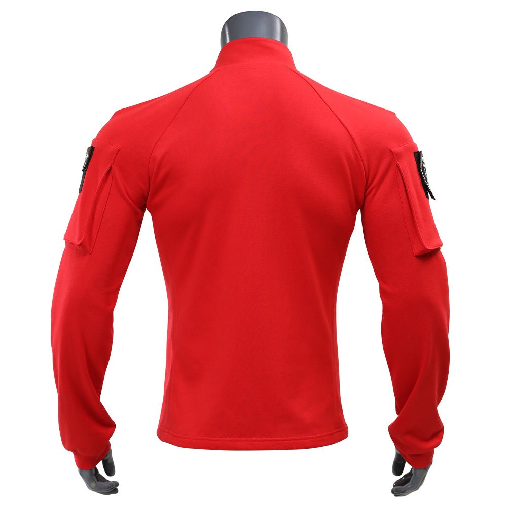 Camiseta Roja de Captain America 4 - Traje de Cosplay Oficial - Fantasia Cosera