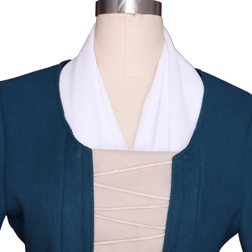 Vestido de Cosplay Claire Fraser Outlander | Traje Colonial Escocés - Fantasia Cosera