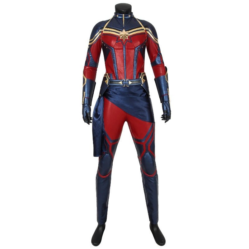 Traje de Cosplay de Captain Marvel Endgame + Zapatos - Avengers 4 - Fantasia Cosera