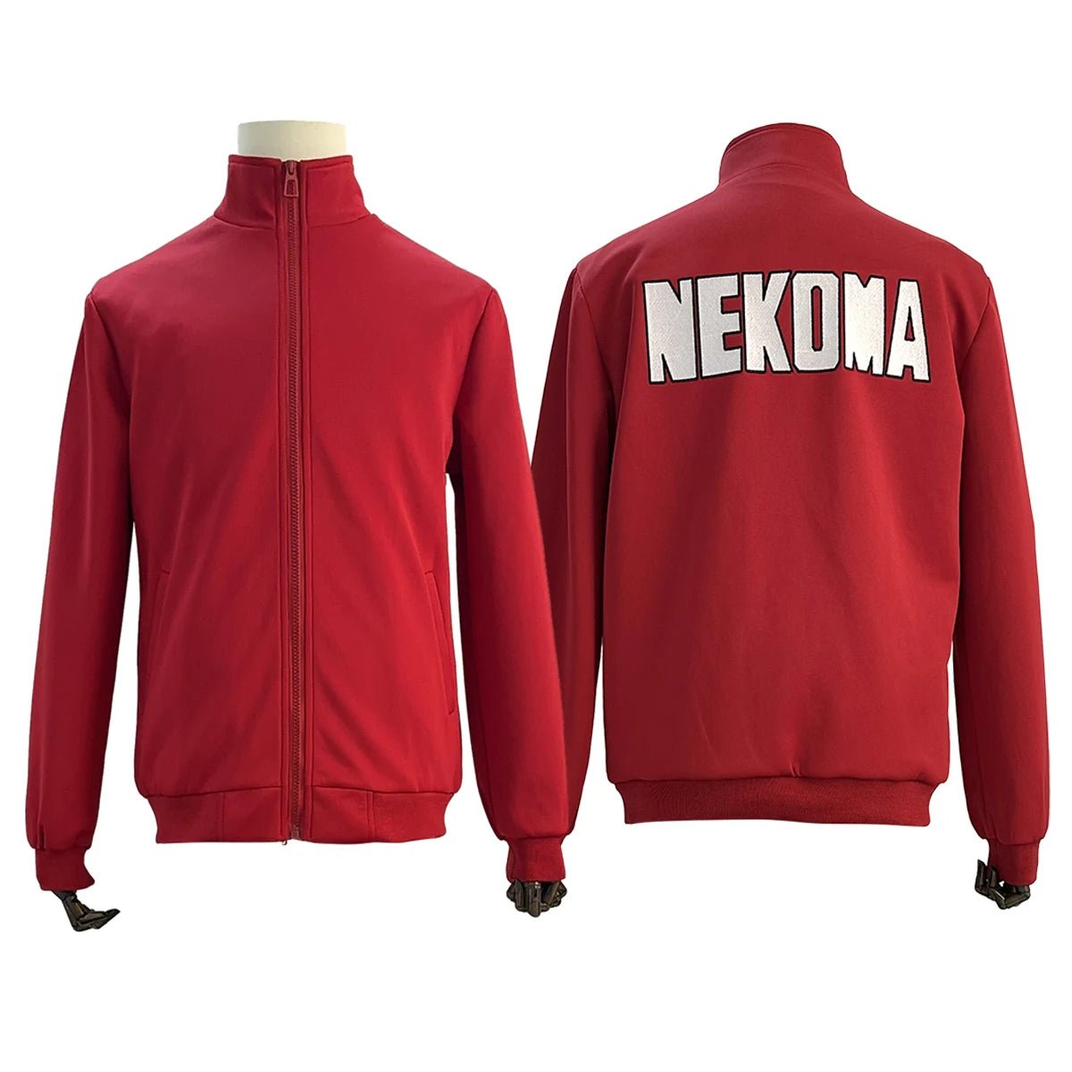 Uniforme Escolar Nekoma de Haikyuu Cosplay Kuroo Tetsuro Kozume Kenma Traje de Chándal con Cremallera Completa para Uso Diario - Fantasia Cosera