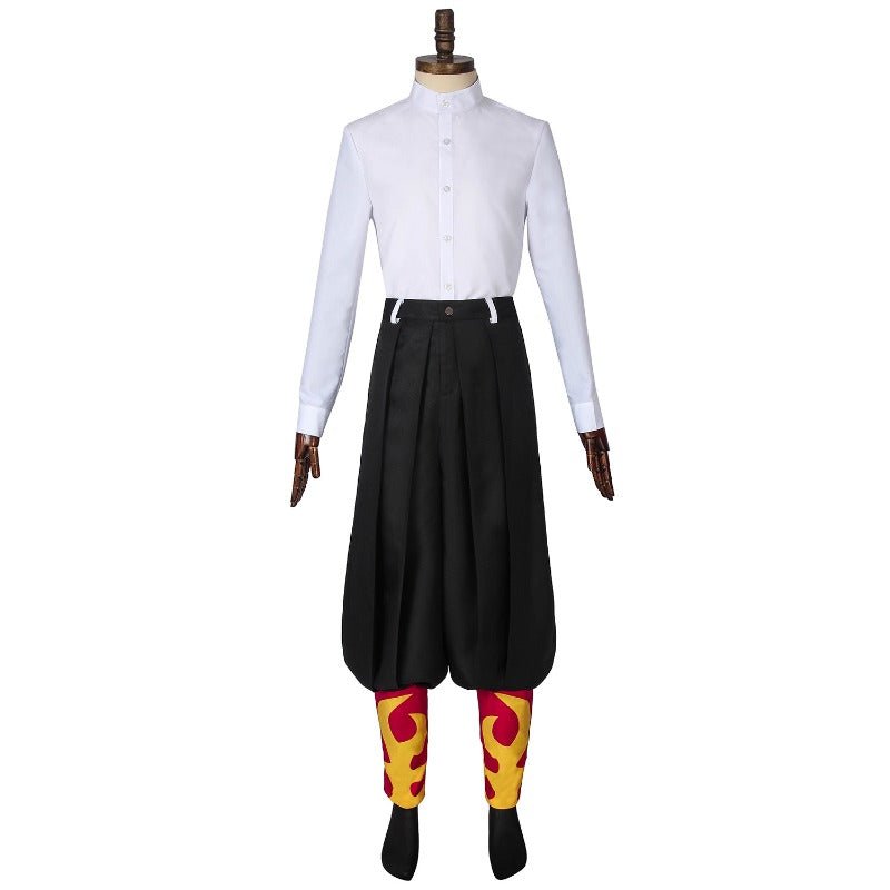 Traje de Cosplay de Kyojuro Rengoku de Demon Slayer - Encarna el Poder del Pilar de la Llama - Fantasia Cosera