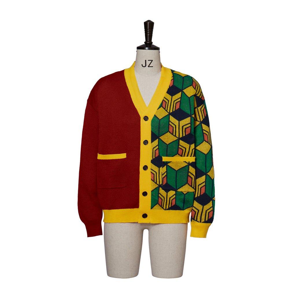 Suéter Cosplay de Tomioka Giyuu | Cardigan Tejido Abrigo para Adultos Traje Giyuu Demon Slayer - Fantasia Cosera