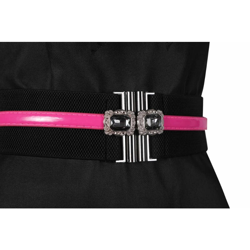 Traje de Cosplay de Draculaura de Monster High para Halloween y Carnaval Vestido Negro - Fantasia Cosera