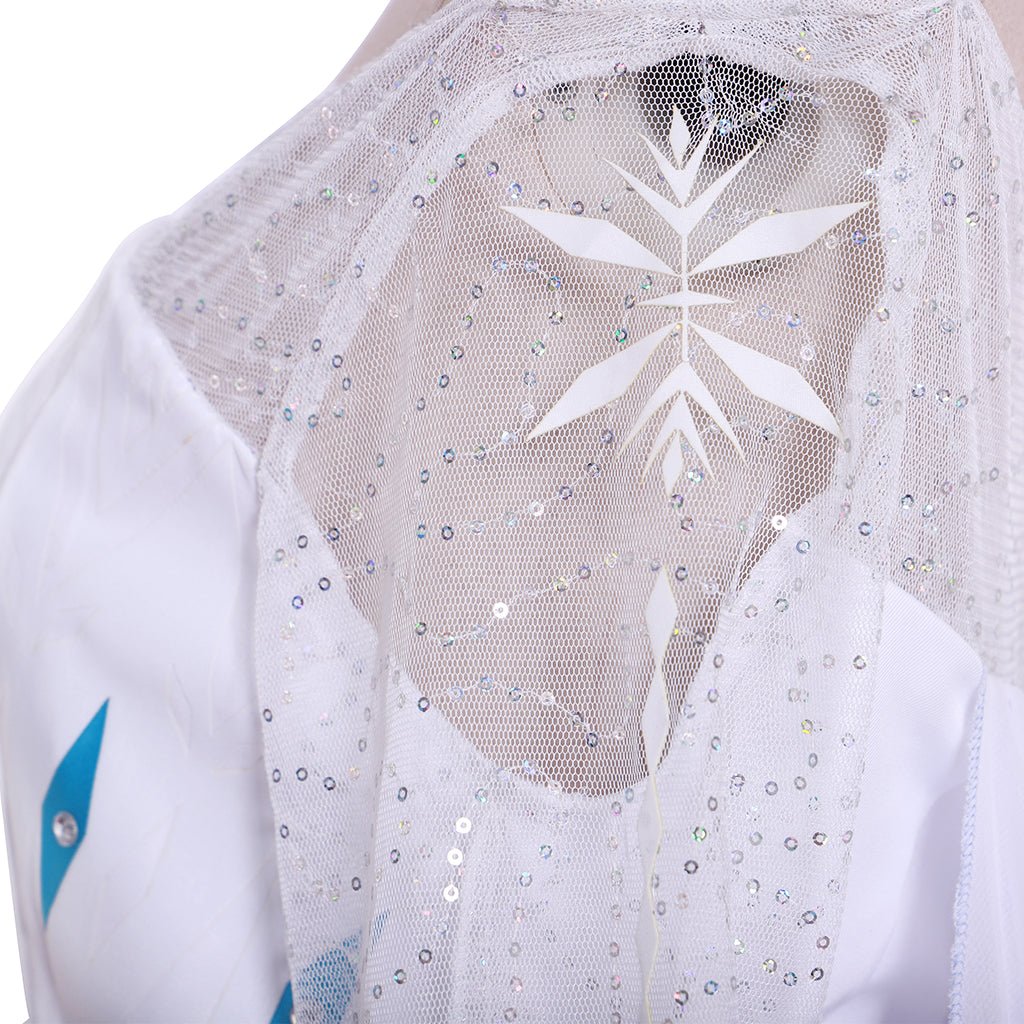 Traje de Cosplay de Elsa, Reina de las Nieves 2 | Vestido de Princesa para Mujeres Adultas en Halloween y Fiestas de Carnaval - Fantasia Cosera