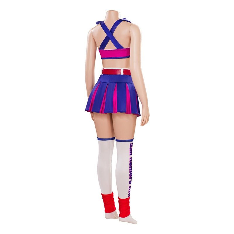 Traje de Cosplay de Juliet Starling - Conjunto de Top y Falda de Lollipop Chainsaw para Mujeres y Niñas - Fantasia Cosera