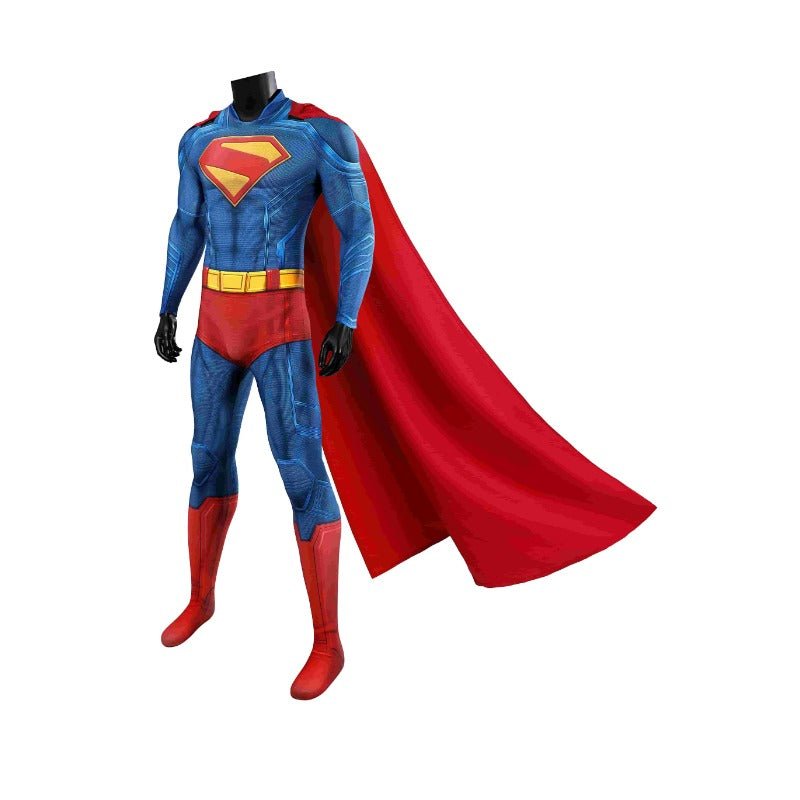 Traje de Cosplay Superman Legacy Clark Kent con Capa para Halloween y Eventos - Fantasia Cosera
